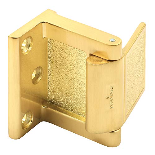 Prime-Line MP4934 Hotel Door Blocker/ Door Stop in Satin Brass, Gold