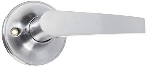 Prime-Line MP65250 Passage Lever, Fits 2-3/8in and 2-3/4in Backset, Satin Chrome, ADA, (1 set)