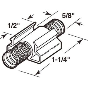 Prime-Line 901060-BNT Black 2-Door Wardrobe Snugger