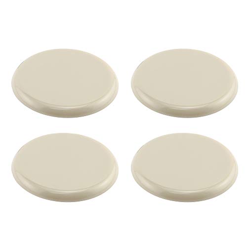 Prime-Line MP75021 3-1/2 inch Beige Plastic Reusable Round Furniture Sliders for Carpet (4-Pack)