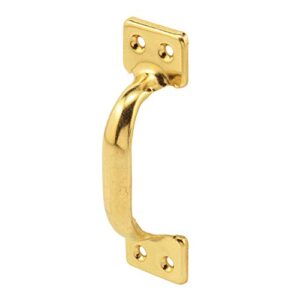 prime-line f 2817 sash lift, 4 inches, stamp steel, brass plated, (single pack)