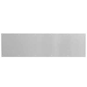 prime-line j 4965 door kick plate, 10 inch x 34 inch, satin aluminum, (single pack)