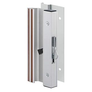 prime-line mp1004 patio door handle set, profile/low base, aluminum construction, mill finish, surface mount, (single pack)