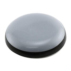 prime-line mp75108 1 inch gray/black plastic round self-stick permanent furniture sliders (8-pack)