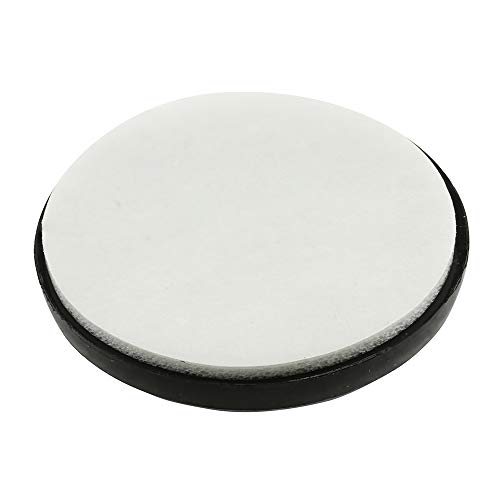 Prime-Line MP75108 1 inch Gray/Black Plastic Round Self-Stick Permanent Furniture Sliders (8-Pack)