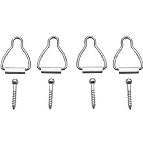 4 Set - Prime-Line PL 7768 Spline Channel Bail Latch with Screws (Pack of 4), Mill