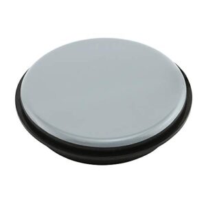 prime-line mp75073 scotch 2-3/8 inch gray/black plastic round reusable furniture sliders (4-pack)