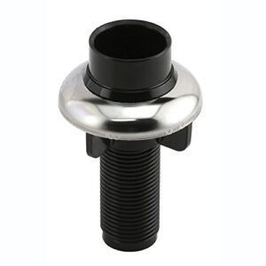 prime-line mp53055 faucet hose sprayer guide, plastic construction, black in color w/chrome band, (2-pack)