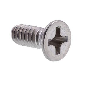 prime-line 9000496 machine screws, flat head, phillips drive, #6-32 x 3/8 in, grade 18-8 stainless steel, (25-pack)
