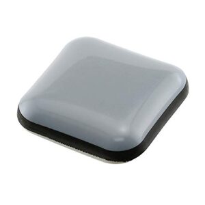 prime-line mp75308 15/16 inch square sliders, black and gray plastic (8-pack)