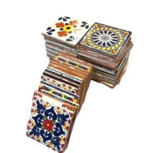 Broken Talavera Mexican Tile in Mixed Desings A1 Quality Tiles, 15 Pounds, Best Deal on Amazon!