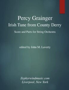 irish tune from county derry: for string orchestra