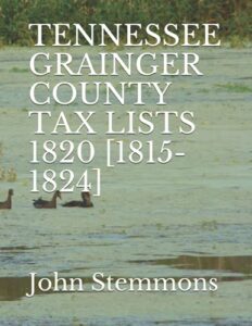 tennessee grainger county tax lists 1820 [1815-1824]