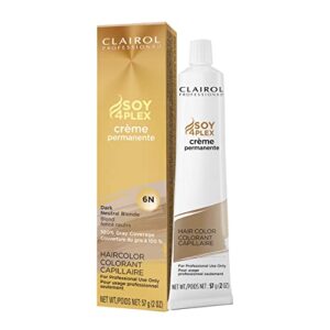 clairol professional permanent crème, 6n dark neutral blonde, 2 oz (pack of 1)