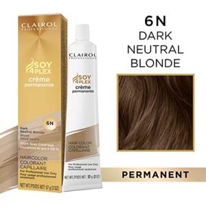 Clairol Professional Permanent Crème, 6n Dark Neutral Blonde, 2 oz (Pack of 1)