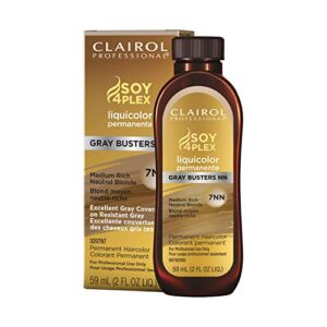 clairol professional permanent liquicolor for blonde hair color, 7nn med neutral blonde, 2 oz