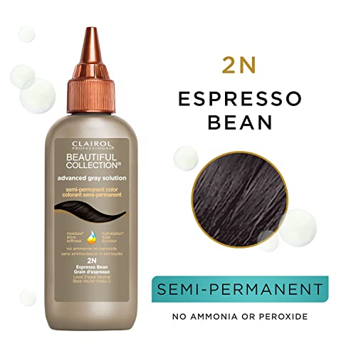 Clairol Professional Beautiful Advanced Gray Solutions 2n Espresso Bean, 3 oz