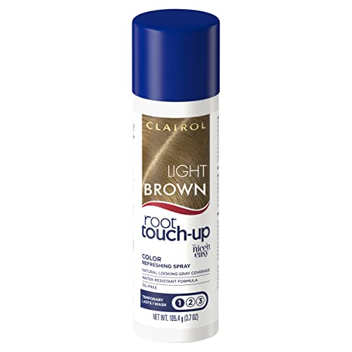 Clairol Root Touch-Up by Nice'n Easy Temporary Hair Coloring Spray, Light Brown Hair Color, Pack of 1