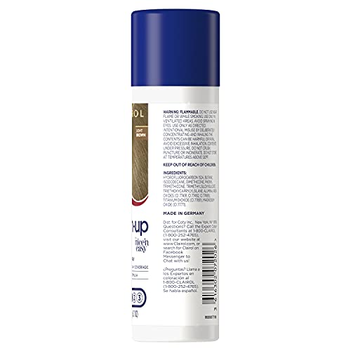 Clairol Root Touch-Up by Nice'n Easy Temporary Hair Coloring Spray, Light Brown Hair Color, Pack of 1