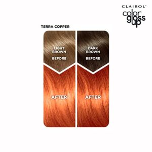 Clairol Color Gloss Up Temporary Hair Dye, Terra Copper Hair Color, Pack of 1 (Packaging may vary)