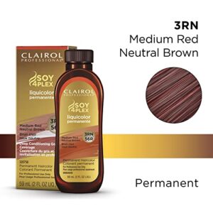 Clairol Professional Permanent Liquicolor for Dark Hair Color, 3rn Medium Red Neutral Brown, 2 oz