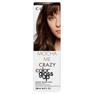 clairol color gloss up temporary hair dye, mocha me crazy hair color, pack of 1
