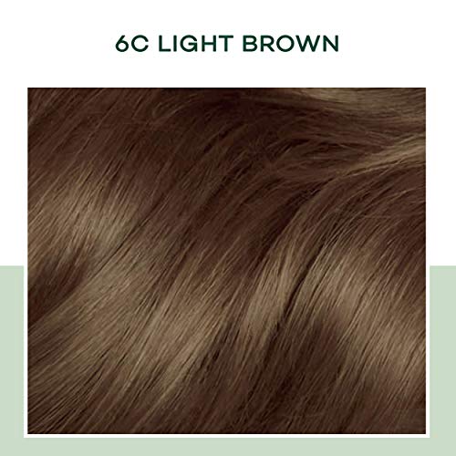 Clairol Natural Instincts Demi-Permanent Hair Dye, 6C Light Brown Hair Color, Pack of 3