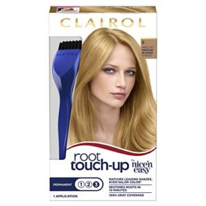 clairol root touch-up by nice’n easy permanent hair dye, 8 medium blonde hair color, pack of 1