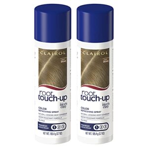 clairol root touch-up temporary spray, light brown hair color, 1.85 ounce (pack of 2)