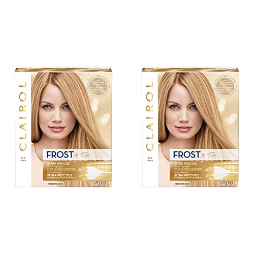 Clairol Nice'n Easy Frost & Tip Original Hair Dye, Light Blonde to Medium Brown Hair Color, Pack of 2