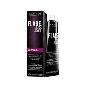 clairol professional flare me hair color dark 6vv plum away, 2 oz
