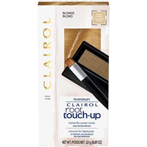 clairol root touch-up temporary concealing powder, blonde hair color, pack of 4