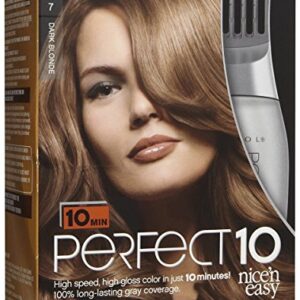 Clairol Perfect 10 by Nice 'n Easy Hair Color, 007, Dark Blonde