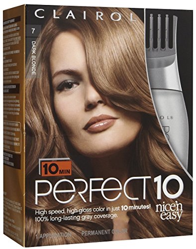 Clairol Perfect 10 by Nice 'n Easy Hair Color, 007, Dark Blonde