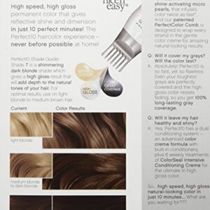 Clairol Perfect 10 by Nice 'n Easy Hair Color, 007, Dark Blonde