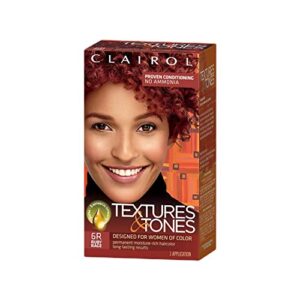 clairol professional textures & tones hair color 6r ruby rage