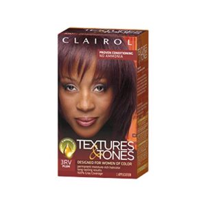 clairol professional textures & tones hair color 3rv plum