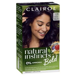 natural instincts bold permanent hair dye, v26 violet passiflora hair color, pack of 1