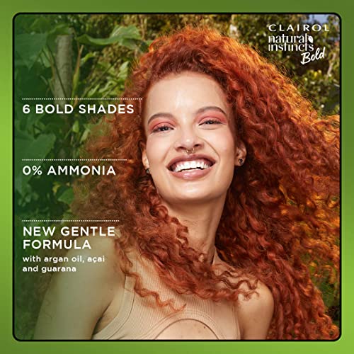 Natural Instincts Bold Permanent Hair Dye, R56 Achiote Auburn Hair Color, Pack of 1