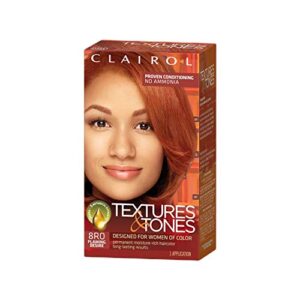 clairol professional textures & tones hair color 8ro flaming desire