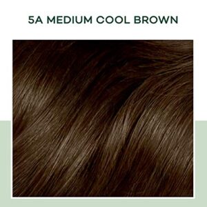 Clairol Natural Instincts Demi-Permanent Hair Dye, 5A Medium Cool Brown Hair Color,1 Count(Pack of 3)