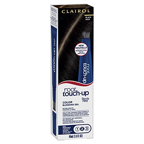 Clairol Root Touch-Up Semi-Permanent Hair Color Blending Gel, 2 Black, Pack of 1