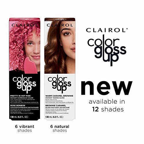 Clairol Color Gloss Up Temporary Hair Dye, Pretty In Hot Pink Hair Color, Pack of 1