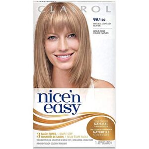 clairol nice ‘n easy permanent hair color, [9a] light ash blonde 1 ea (pack of 2)