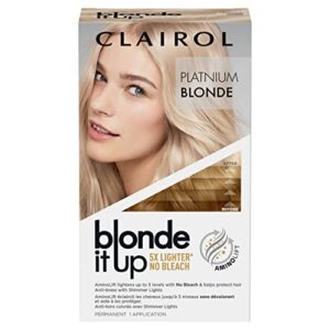 clairol blonde it up permanent hair dye, platinum blonde hair color, pack of 1