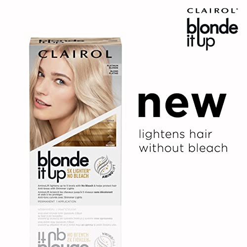 Clairol Blonde It Up Permanent Hair Dye, Platinum Blonde Hair Color, Pack of 1