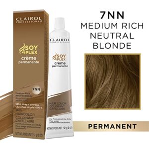 Clairol Professional Permanent Crème, 7nn Med Neutral Blonde, 2 oz.