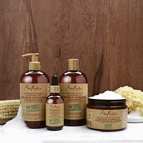 SheaMoisture Conditioner Intensive Hydration for Dry, Damaged Hair Manuka Honey and Mafura Oil to Nourish and Soften Hair 13 oz