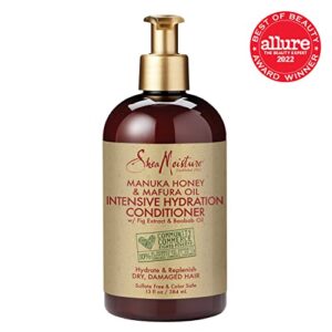 SheaMoisture Conditioner Intensive Hydration for Dry, Damaged Hair Manuka Honey and Mafura Oil to Nourish and Soften Hair 13 oz