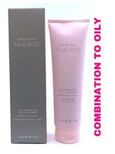 mary kay timewise age minimize 3d 4-in-1 cleanser combination to oily skin (4.5 oz) (088998)